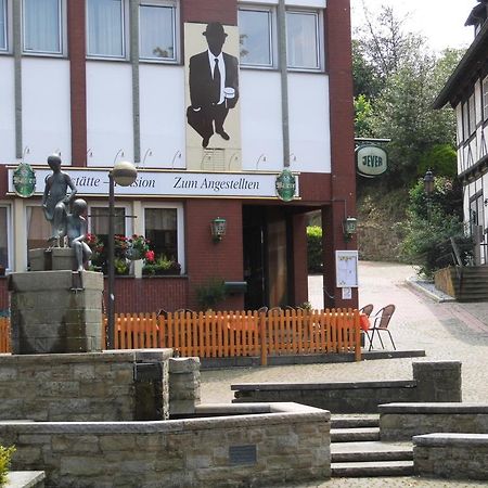 Pension Zum Angestellten Porta Westfalica Buitenkant foto