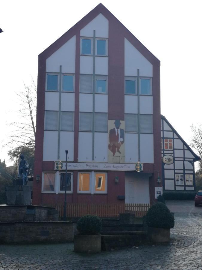 Pension Zum Angestellten Porta Westfalica Buitenkant foto